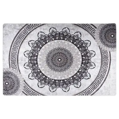 vidaXL Pralna preproga 160x230 cm večbarvna protizdrsna