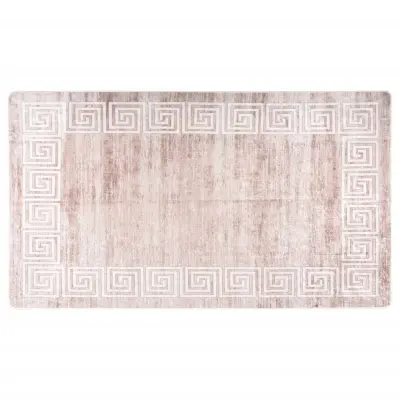 vidaXL Pralna preproga 190x300 cm bež protizdrsna