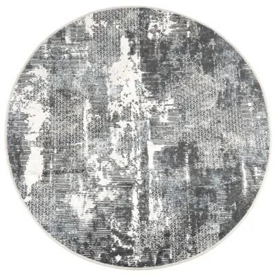 vidaXL Preproga pralna večbarvna Ø 120 cm protizdrsna