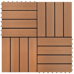 vidaXL Talne plošče 22 kosov 30x30 cm 2 m² WPC rjave