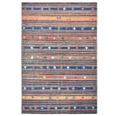 vidaXL Preproga modra in oranžna 160x230 cm PP