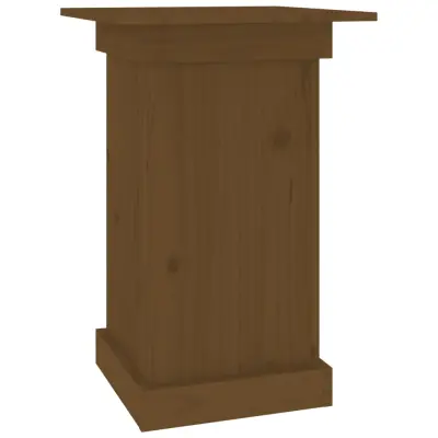 vidaXL Stojalo za rože medeno rjavo 40x40x60 cm trdna borovina