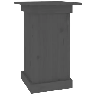vidaXL Stojalo za rože sivo 40x40x60 cm trdna borovina