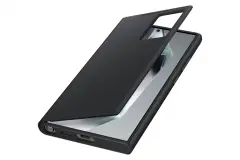 SAMSUNG Galaxy S24 Ultra Smart View črna preklopna torbica za telefon