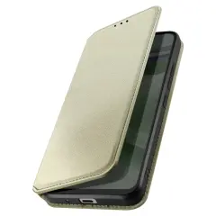 Ovitek za Samsung Galaxy A9 2018 Video Podpora, Magnetic Flip - Classic Edition Gold