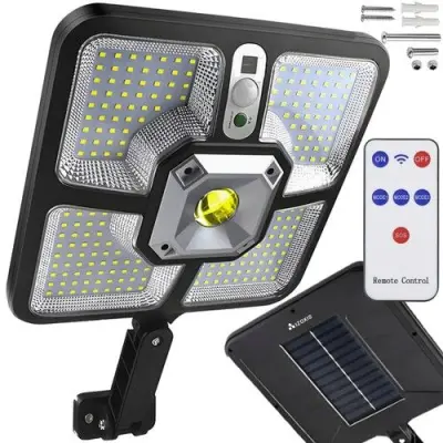 Solarna LED svetilka s senzorjem gibanja/svetlobe, 8W, 220LED