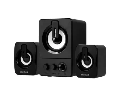 Zvočniki REBEL CS-50, 2.1, SUB BASS, črno