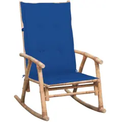 vidaXL Gugalnik z blazino bambus