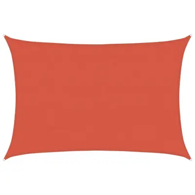 vidaXL Senčno jadro 160 g/m² terakota 4x6 m HDPE