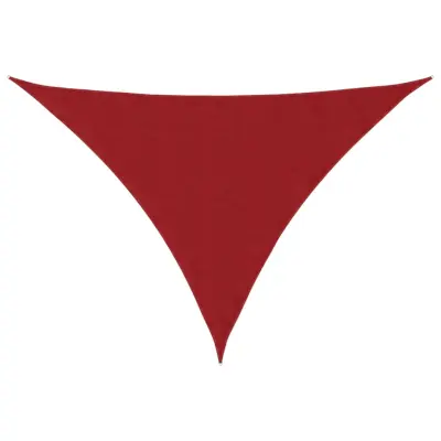 vidaXL Senčno jadro oksford blago trikotno 4x5x6,4 m rdeče