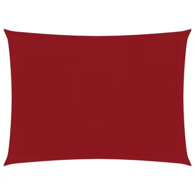 vidaXL Senčno jadro oksford blago pravokotno 5x7 m rdeče