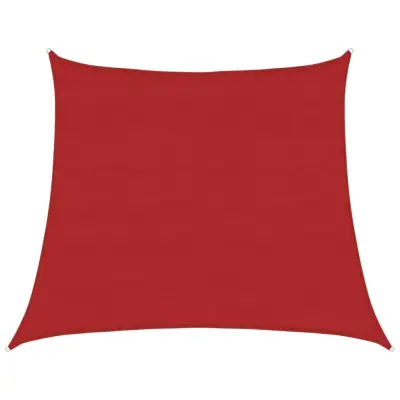 vidaXL Senčno jadro 160 g/m² rdeče 4/5x4 m HDPE