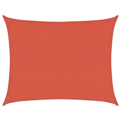 vidaXL Senčno jadro 160 g/m² terakota 6x7 m HDPE