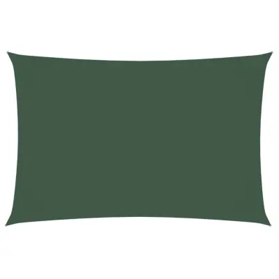 vidaXL Senčno jadro oksford blago pravokotno 2x4 m temno zeleno