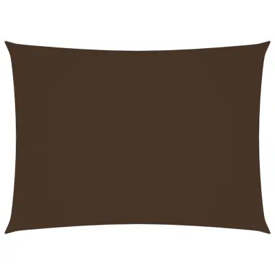 vidaXL Senčno jadro oksford blago pravokotno 6x7 m rjavo