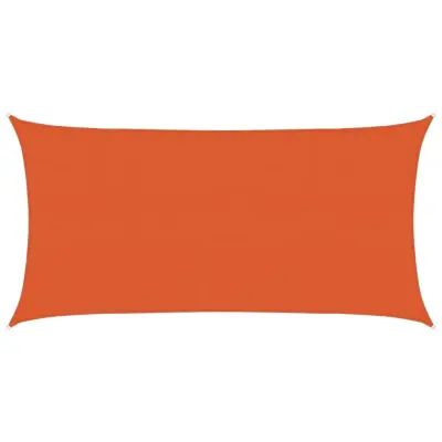 vidaXL Senčno jadro 160 g/m² oranžno 2,5x4,5 m HDPE