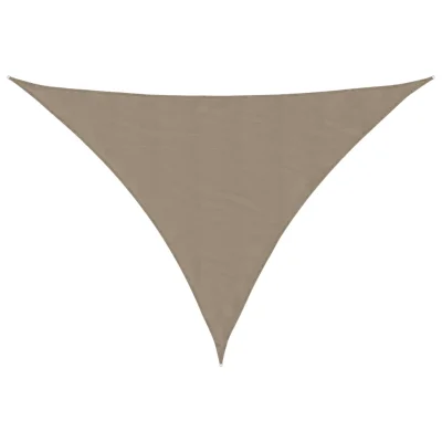 vidaXL Senčno jadro oksford blago trikotno 3x3x4,24 m taupe