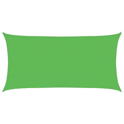 vidaXL Senčno jadro 160 g/m² svetlo zeleno 2,5x4,5 m HDPE