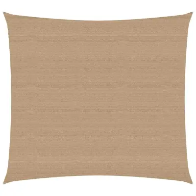 vidaXL Senčno jadro 160 g/m² taupe 4x4 m HDPE