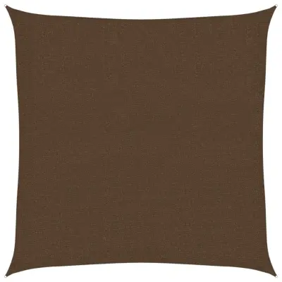 vidaXL Senčno jadro 160 g/m² rjavo 3x3 m HDPE