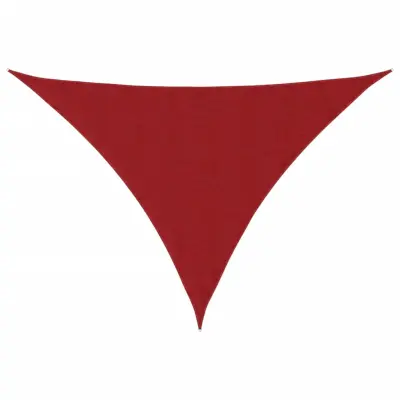 vidaXL Senčno jadro oksford blago trikotno 3,5x3,5x4,9 m rdeče