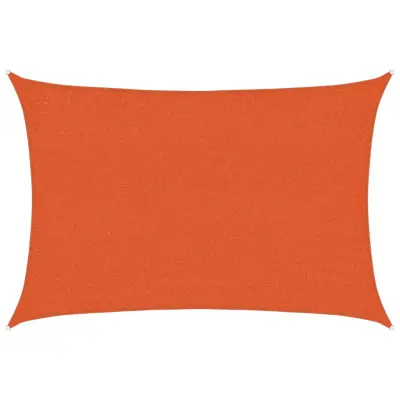vidaXL Senčno jadro 160 g/m² oranžno 2x2,5 m HDPE