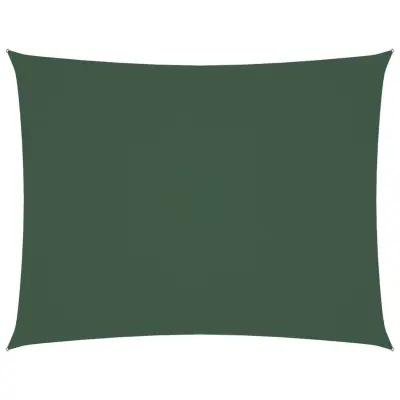 vidaXL Senčno jadro oksford blago pravokotno 4x5 m temno zeleno
