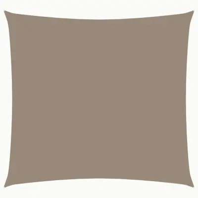 vidaXL Senčno jadro oksford blago kvadratno 4x4 m taupe