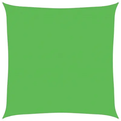 vidaXL Senčno jadro 160 g/m² svetlo zeleno 6x6 m HDPE