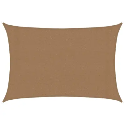 vidaXL Senčno jadro 160 g/m² taupe 3x4 m HDPE