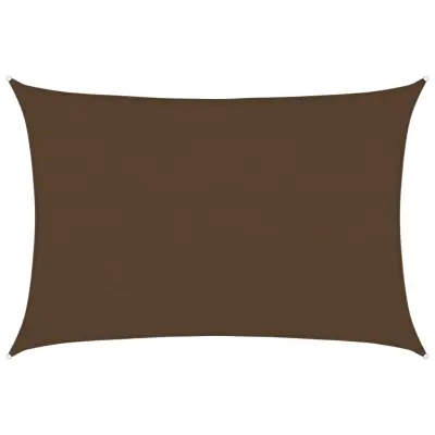 vidaXL Senčno jadro 160 g/m² rjavo 4x5 m HDPE