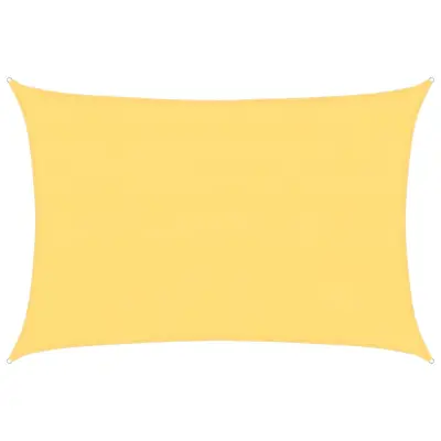 vidaXL Senčno jadro 160 g/m² bež 4x5 m HDPE