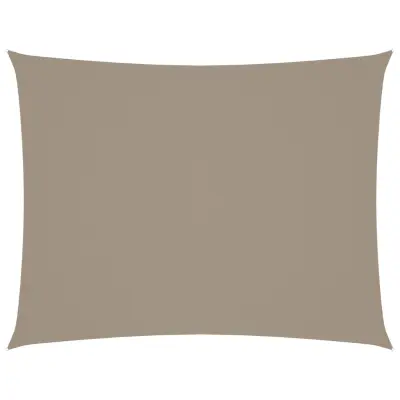 vidaXL Senčno jadro oksford blago pravokotno 6x7 m taupe