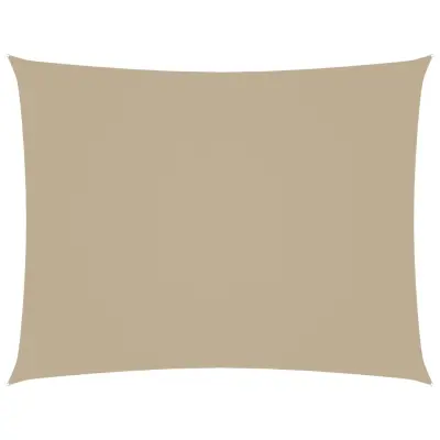 vidaXL Senčno jadro oksford blago pravokotno 4x5 m bež
