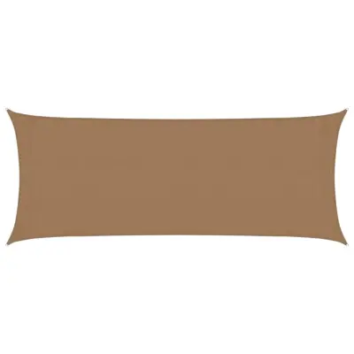 vidaXL Senčno jadro 160 g/m² taupe 2x5 m HDPE