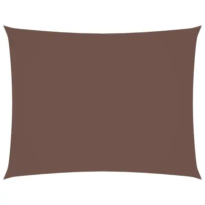 vidaXL Senčno jadro oksford blago pravokotno 4x5 m rjavo