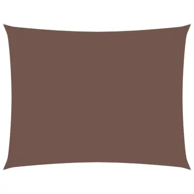 vidaXL Senčno jadro oksford blago pravokotno 2,5x3,5 m rjavo