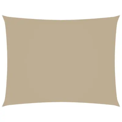 vidaXL Senčno jadro oksford blago pravokotno 3,5x4,5 m bež