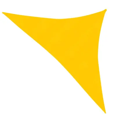 vidaXL Senčno jadro 160 g/m² rumeno 3x3x4,2 m HDPE