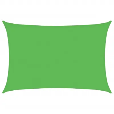 vidaXL Senčno jadro 160 g/m² svetlo zeleno 5x6 m HDPE