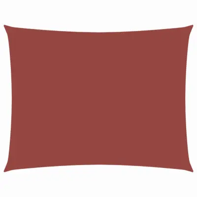 vidaXL Senčno jadro oksford blago pravokotno 6x7 m terakota