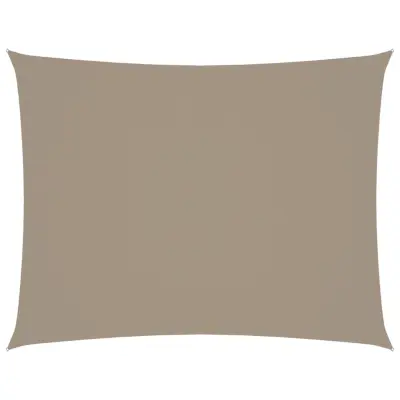 vidaXL Senčno jadro oksford blago pravokotno 3,5x4,5 m taupe