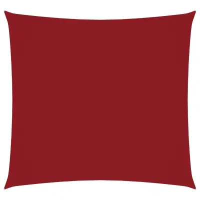 vidaXL Senčno jadro oksford blago kvadratno 6x6 m rdeče