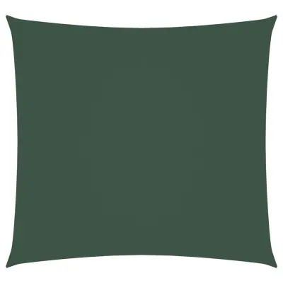 vidaXL Senčno jadro oksford blago kvadratno 2,5x2,5 m temno zeleno