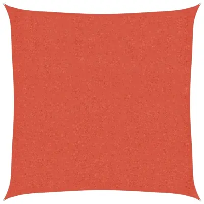 vidaXL Senčno jadro 160 g/m² terakota 3x3 m HDPE