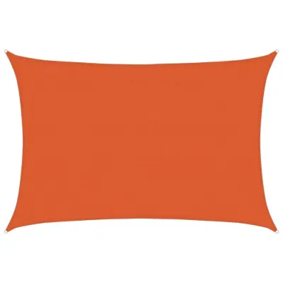 vidaXL Senčno jadro 160 g/m² oranžno 3,5x5 m HDPE