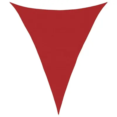 vidaXL Senčno jadro 160 g/m² rdeče 4x5x5 m HDPE