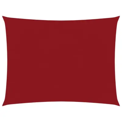 vidaXL Senčno jadro oksford blago pravokotno 3,5x4,5 m rdeče