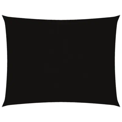vidaXL Senčno jadro oksford blago pravokotno 3x4 m črno