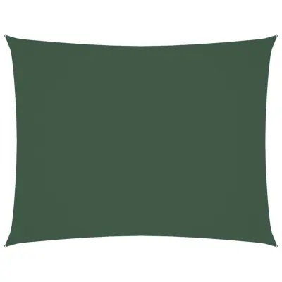 vidaXL Senčno jadro oksford blago pravokotno 3,5x4,5 m temno zeleno
